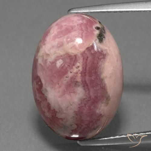 15,86 ct ovaler Rhodochrosit, 17,9 x 12,9 mm aus Südafrika, Photo A