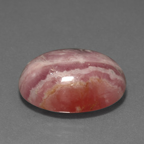 14.97 ct Multicolor Rhodochrosite Stone, Natural Rhodochrosite in Oval Cabochon Shape for Sale