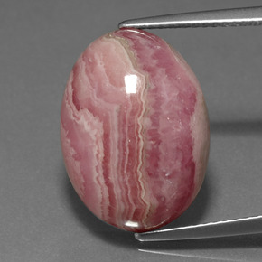 14.96 ct Multicolor Rhodochrosite Gemstone, Rhodochrosite Gem in Oval Cabochon Shape for Sale.