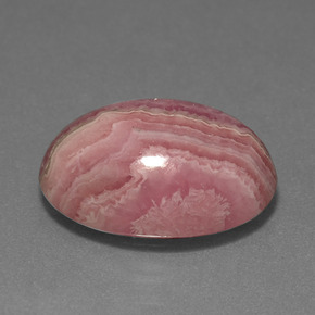 14.96 ct Multicolor Rhodochrosite Stone, Natural Rhodochrosite in Oval Cabochon Shape for Sale