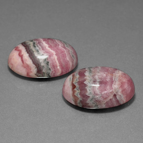 29.18 ct Multicolor Rhodochrosite Stone, Natural Rhodochrosite in Oval Cabochon Shape for Sale
