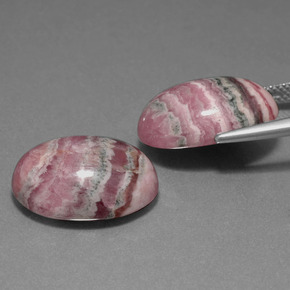Rhodochrosite Gemstone in 18 x 13 mm (calibrated) Size for Sale, Rhodochrosite Stone in Multicolor Color