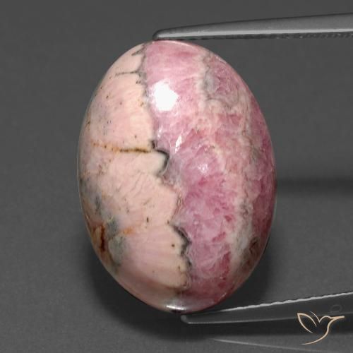 18.15ct Natural Multicolor Rhodochrosite, Oval, Opaque