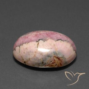 18.15 ct Multicolor Rhodochrosite Stone, Natural Rhodochrosite in Oval Cabochon Shape for Sale