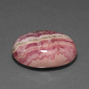 17.79 ct Multicolor Rhodochrosite Stone, Natural Rhodochrosite in Oval Cabochon Shape for Sale