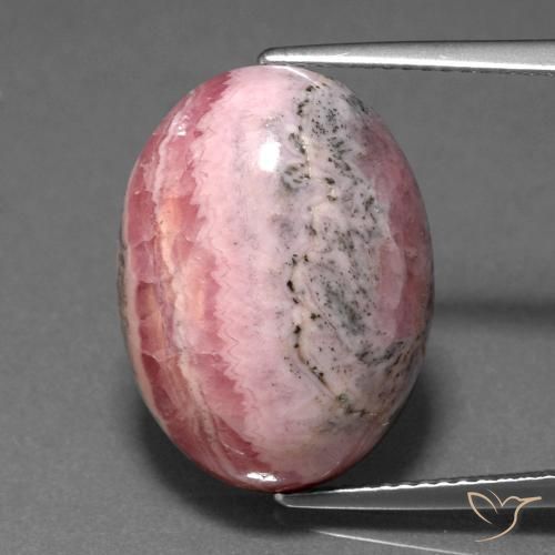 18.18ct Natural Multicolor Rhodochrosite, Oval, Opaque