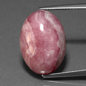 14.57 ct Multicolor Rhodochrosite Gemstone, Rhodochrosite Gem in Oval Cabochon Shape for Sale.