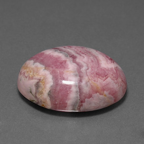 20.81 ct Multicolor Rhodochrosite Stone, Natural Rhodochrosite in Oval Cabochon Shape for Sale