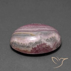 15.53 ct Multicolor Rhodochrosite Stone, Natural Rhodochrosite in Oval Cabochon Shape for Sale