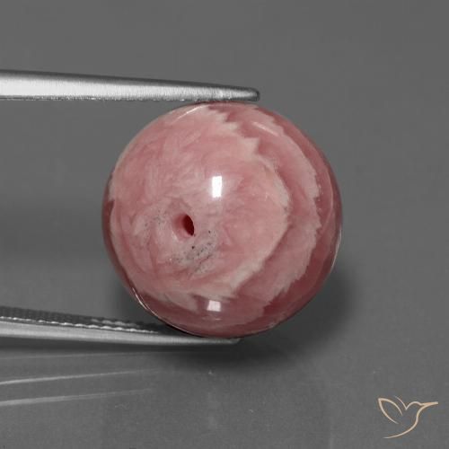 36,61 ct kugelschliff mehrfarbiger Rhodochrosit aus Südafrika, Größe 15,8mm, natürlicher Edelstein, Opaque Reinheit, 1 Stück kugelschliff Rhodochrosit, Mohs-Härte von 4 - 4 , Photo A