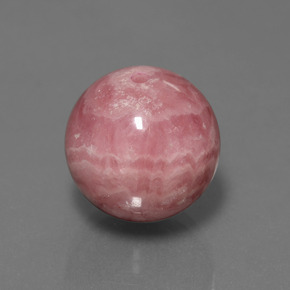 37.10 ct Multicolor Rhodochrosite Stone, Natural Rhodochrosite in Drilled Sphere Shape for Sale