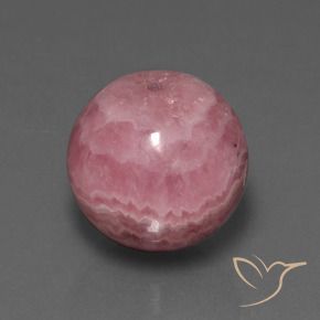 47.68 ct Multicolor Rhodochrosite Stone, Natural Rhodochrosite in Drilled Sphere Shape for Sale