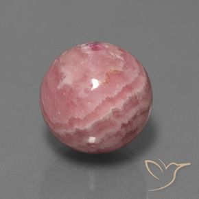 40.96 ct Multicolor Rhodochrosite Stone, Natural Rhodochrosite in Drilled Sphere Shape for Sale