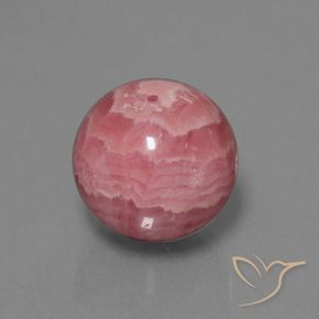 35.84 ct Multicolor Rhodochrosite Stone, Natural Rhodochrosite in Drilled Sphere Shape for Sale