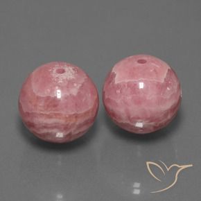 93.75 ctw Multicolor Rhodochrosite Stones, Natural Rhodochrosite in Drilled Sphere Shape for Sale