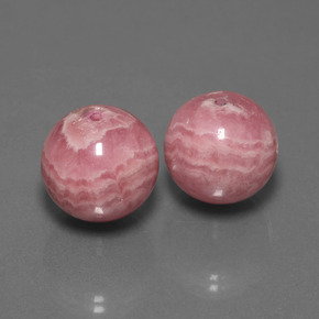 72.75 ctw Multicolor Rhodochrosite Stones, Natural Rhodochrosite in Drilled Sphere Shape for Sale