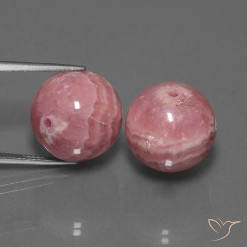77.89 ct Drilled Sphere Rhodochrosite, 16.2 mm From South Africa, Photo A