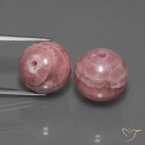 92.59 ct Drilled Sphere Rhodochrosite, 16.9 mm From South Africa, Photo A