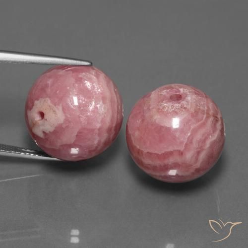 72.89 ct Drilled Sphere Rhodochrosite, 15.6 mm From South Africa, Photo A