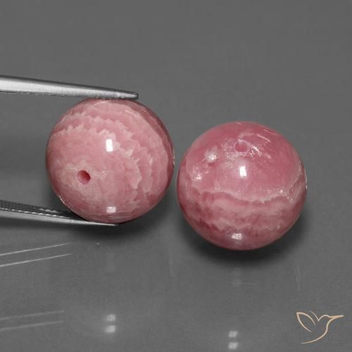 81.64 ct Drilled Sphere Rhodochrosite, 16.3 mm From South Africa, Photo A