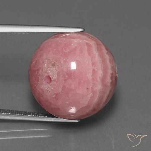 50.39 ct Drilled Sphere Rhodochrosite, 17 mm From South Africa, Photo A