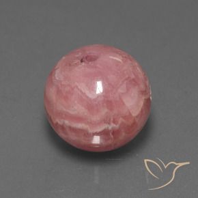 40.50 ct Multicolor Rhodochrosite Stone, Natural Rhodochrosite in Drilled Sphere Shape for Sale