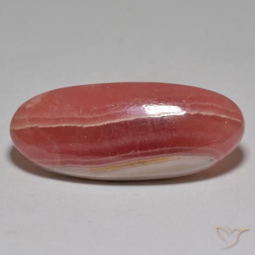 35.01 ct Multicolor Rhodochrosite Stone, Natural Rhodochrosite in Oval Cabochon Shape for Sale