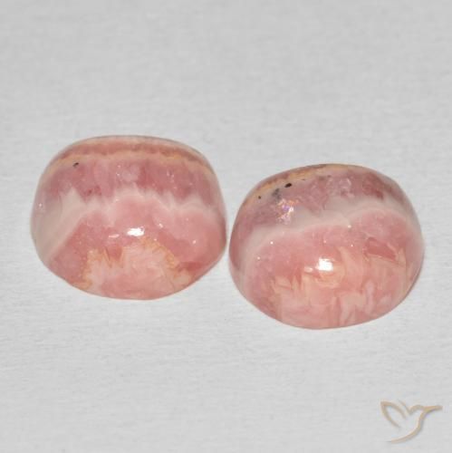 Rhodochrosite Gemstones in 12 x 10 mm (calibrated) Size for Sale, Rhodochrosite Stones in Multicolor Color