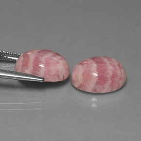 Rhodochrosite Gemstone in 12 x 10 mm (calibrated) Size for Sale, Rhodochrosite Stone in Multicolor Color