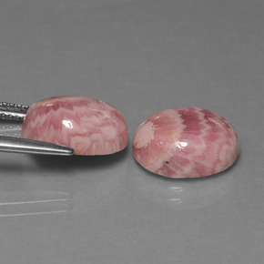 Rhodochrosite Gemstones in 12.3 x 10.3 mm Size for Sale, Rhodochrosite Stones in Multicolor Color