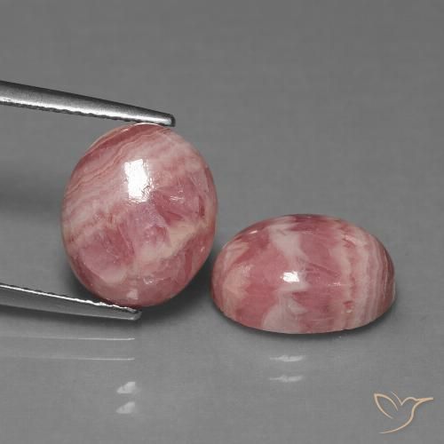 12.72 ct Oval Rhodochrosite, 12.2 x 10 mm From South Africa, Photo A