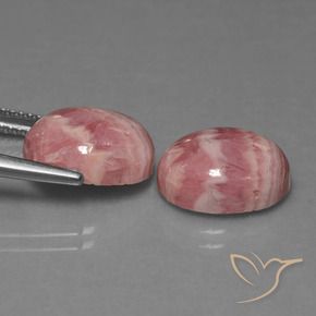 Rhodochrosite Gemstones in 12 x 10 mm (calibrated) Size for Sale, Rhodochrosite Stones in Multicolor Color