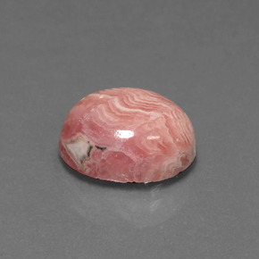 6.39 ct Multicolor Rhodochrosite Stone, Natural Rhodochrosite in Oval Cabochon Shape for Sale