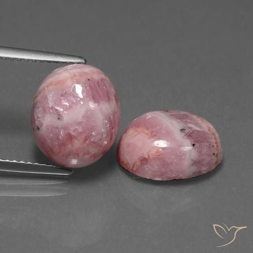13.19 ct Oval Rhodochrosite, 12.3 x 10.2 mm From South Africa, Photo A