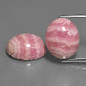 12.91 ct Multicolor Rhodochrosite Gemstone, Rhodochrosite Gem in Oval Cabochon Shape for Sale.