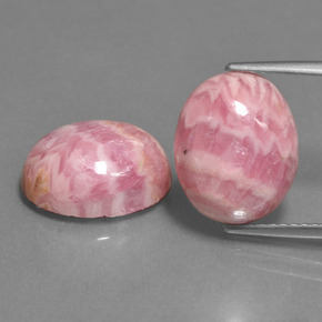 6.20 ct Multicolor Rhodochrosite Gemstone, Rhodochrosite Gem in Oval Cabochon Shape for Sale.
