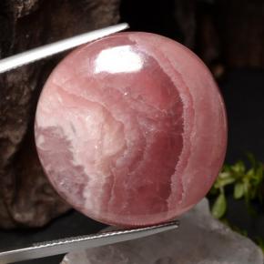 54.27 ct Multicolor Rhodochrosite Gemstone, Rhodochrosite Gem in Round Cabochon Shape for Sale.