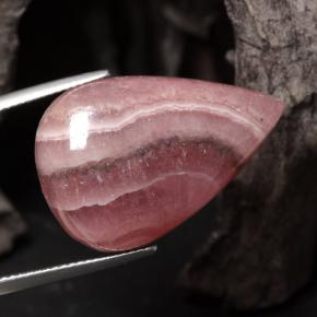 31.67 ct Multicolor Rhodochrosite Stone, Natural Rhodochrosite in Pear Cabochon Shape for Sale