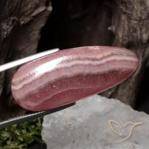 45.61 ct Multicolor Rhodochrosite Stone, Natural Rhodochrosite in Pear Cabochon Shape for Sale