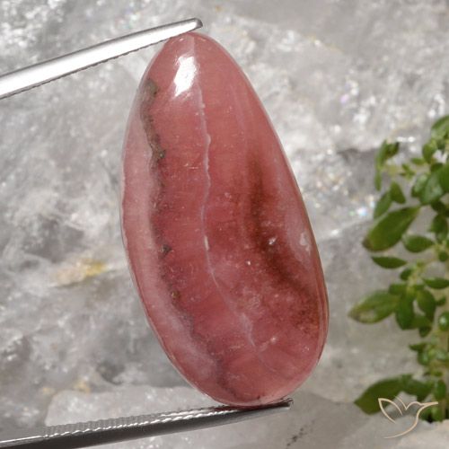 31.47 ct Fancy Rhodochrosite, 30.4 x 15 mm From South Africa, Photo A