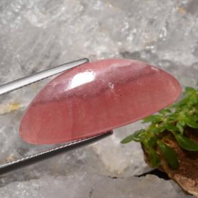 21.36 ct Multicolor Rhodochrosite Stone, Natural Rhodochrosite in Fancy Cabochon Shape for Sale