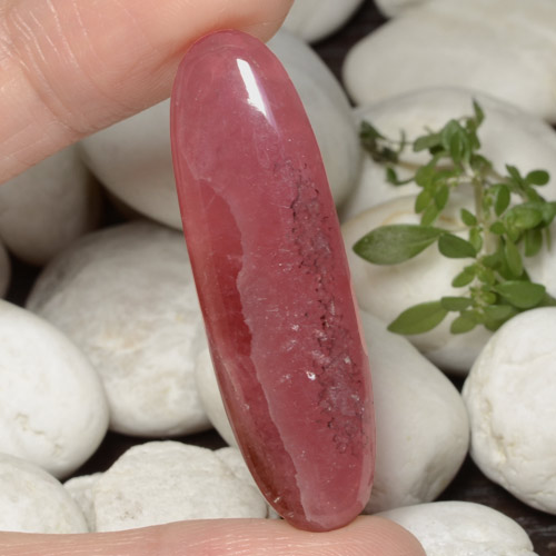Multicolor Rhodochrosite Gem - 31.9ct Oval Cabochon (ID: 471268)