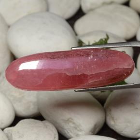 31.93 ct Multicolor Rhodochrosite Stone, Natural Rhodochrosite in Oval Cabochon Shape for Sale