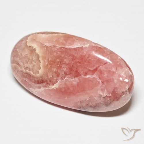 63.97 ct Multicolor Rhodochrosite Stone, Natural Rhodochrosite in Oval Cabochon Shape for Sale