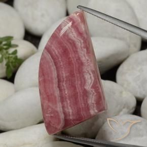 64.85 ct Multicolor Rhodochrosite Stone, Natural Rhodochrosite in Shark Fin Cabochon Shape for Sale