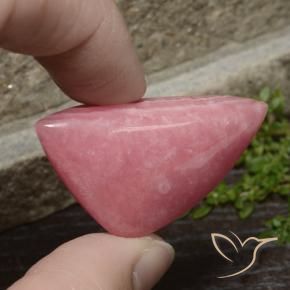 68.11 ct Multicolor Rhodochrosite Stone, Natural Rhodochrosite in Shark Fin Cabochon Shape for Sale