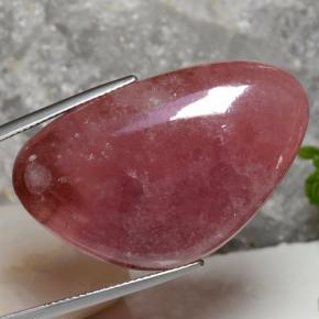56.64 ct Multicolor Rhodochrosite Stone, Natural Rhodochrosite in Trillion Cabochon Shape for Sale