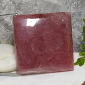 112.21 ct Multicolor Rhodochrosite Gemstone, Rhodochrosite Gem in Square Cabochon Shape for Sale.