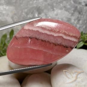 36.54 ct Multicolor Rhodochrosite Stone, Natural Rhodochrosite in Fancy Cabochon Shape for Sale