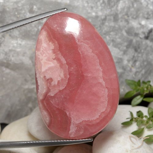 58.47 ct Fancy Rhodochrosite, 37.3 x 24.3 mm From South Africa, Photo A